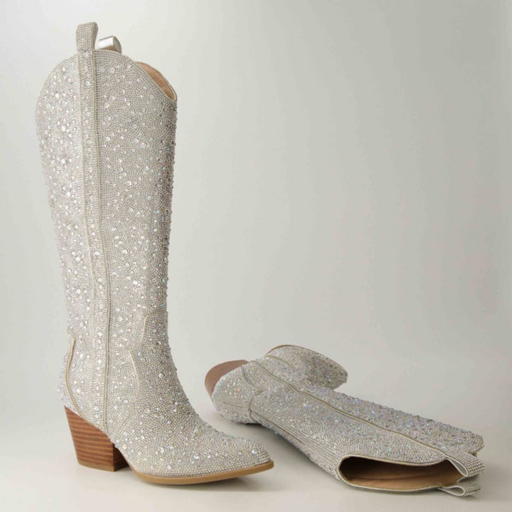 Glittery, Rhinestone Boots, Multiple Sizes Taylor Boots
